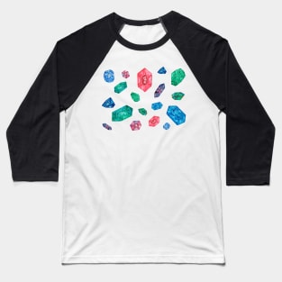 Gemstones pattern Baseball T-Shirt